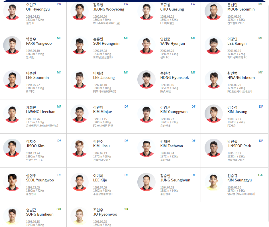 축구 중계방송 대한민국 요르단