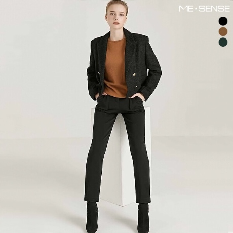 미센스 여성 소프트 웜기모 배기핏 팬츠