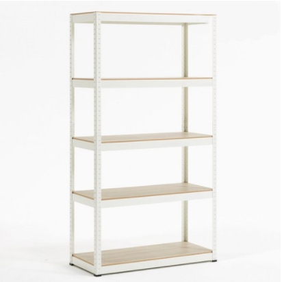 트레벨 뚝딱 앵글 선반 5단 800 x 400 x 1800mm, 화이트