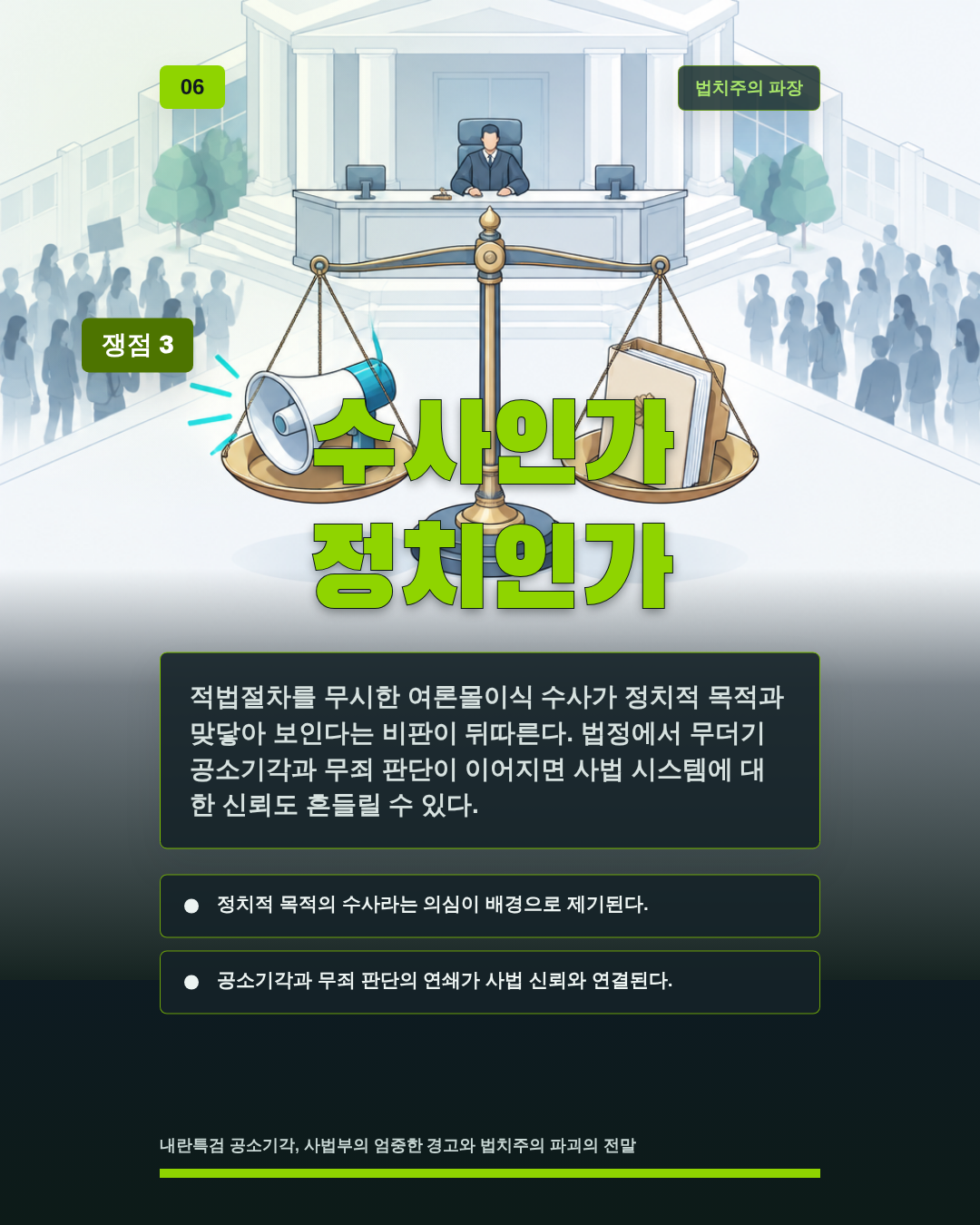 수사인가 정치인가