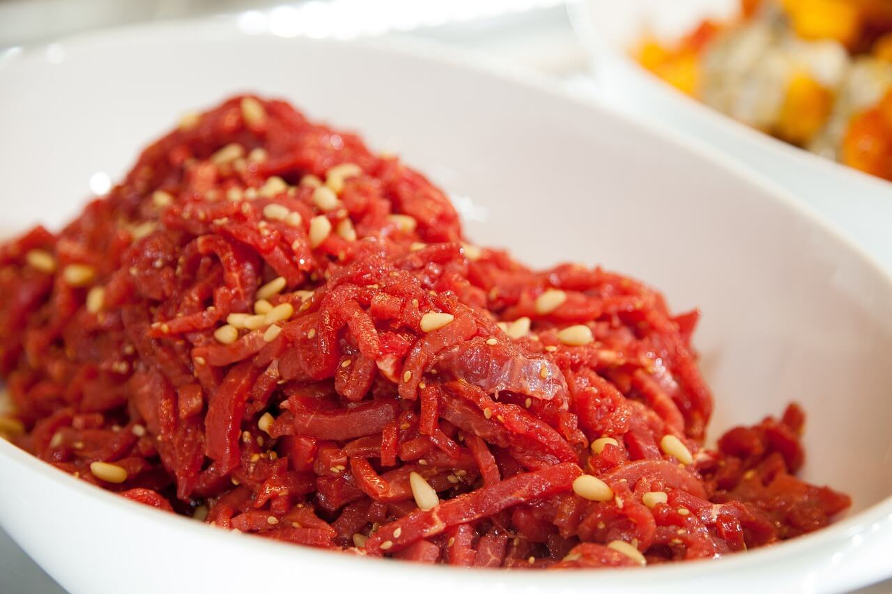 소고기 육회 모습