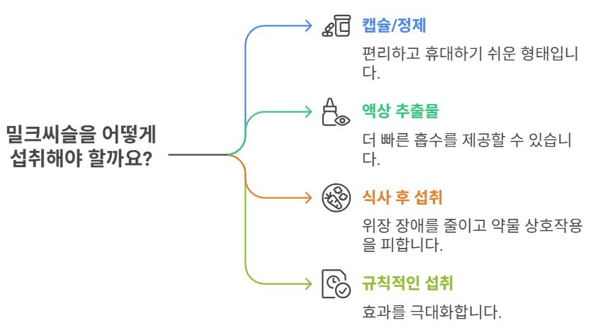 밀크씨슬 섭취방법