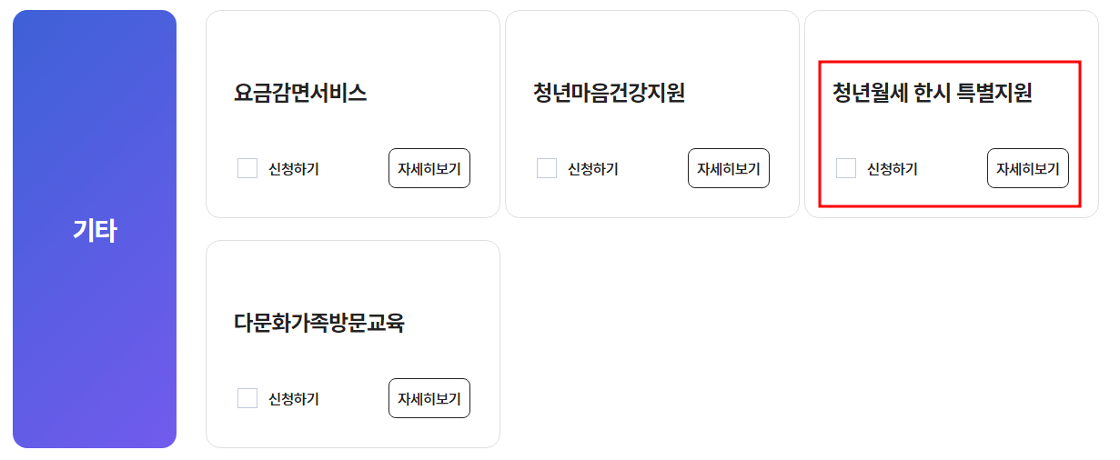 청년월세 신청방법