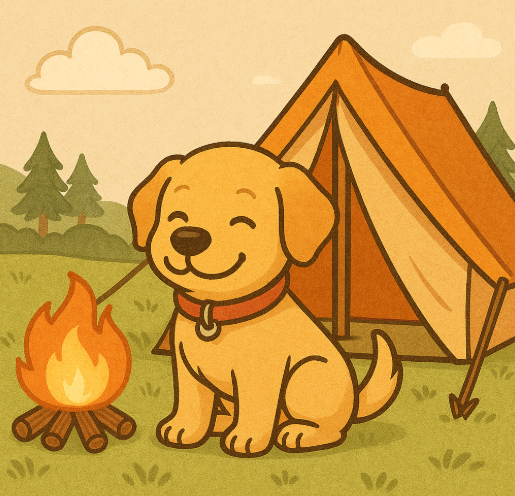 반려견 캠핑 관련 사진