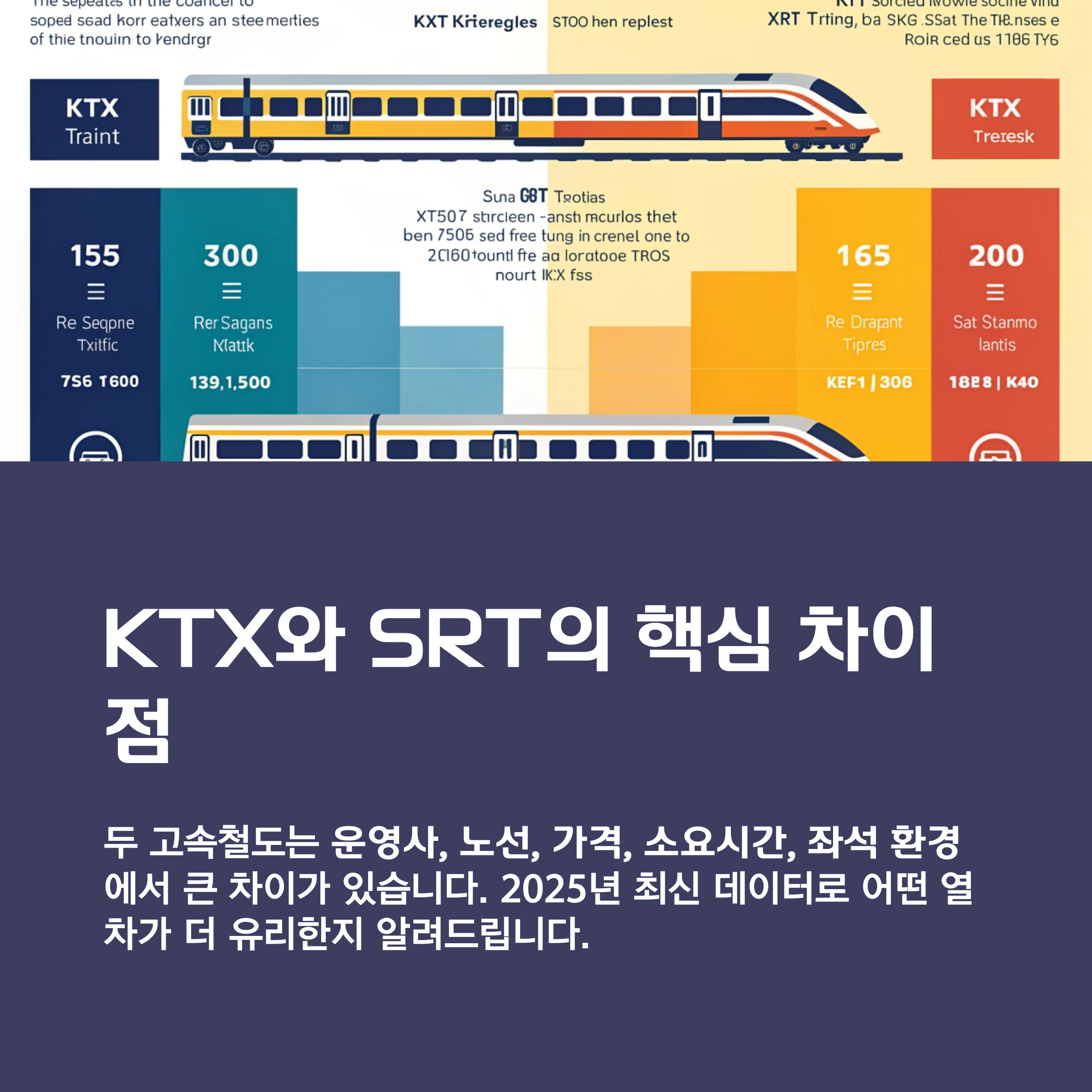KTX 와 SRT 의 핵심 차이점