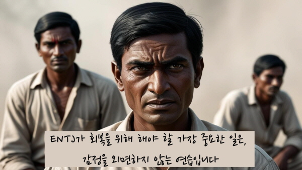 ENTJ가 회복을 위해 해야 할 가장 중요한 일은, 감정을 외면하지 않는 연습입니다에 관한 그림