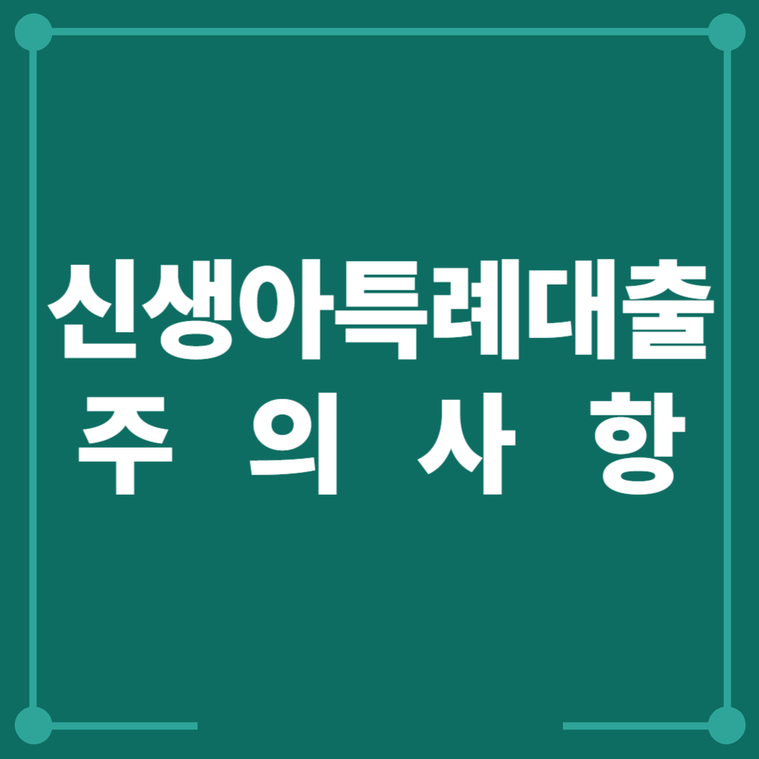 신생아특례대출