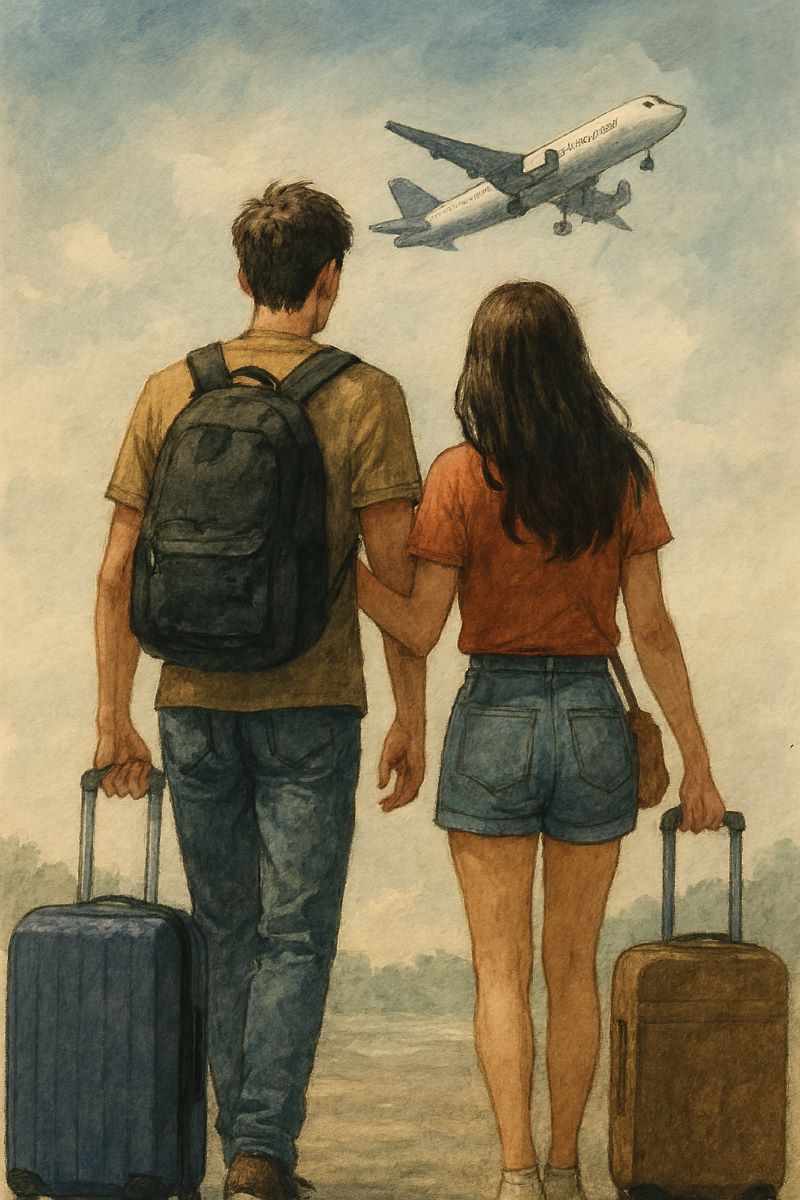 연인과 여행가는 꿈 – 마음속 거리의 표현