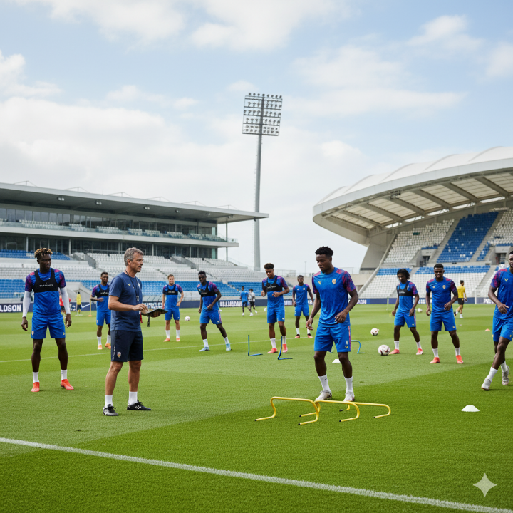 카보베르데 국가대표팀의 훈련 모습