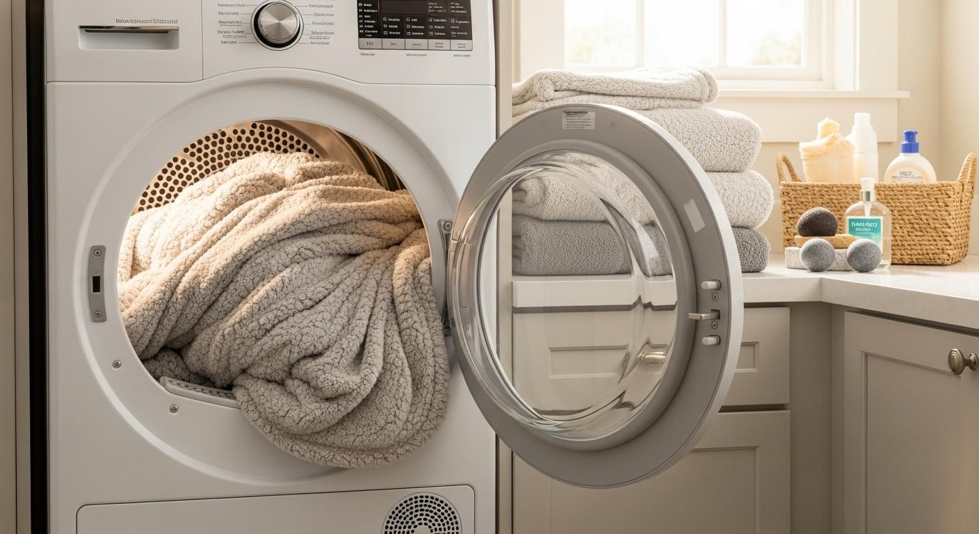 겨울 이불 건조기 몇분