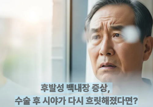 후발성 백내장 증상, 수술 후 시야가 다시 흐릿해졌다면?