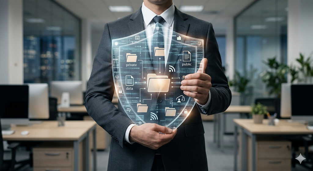 직장 내 무례함으로부터 자신을 보호하는 단호한 태도를 상징하는 컨셉