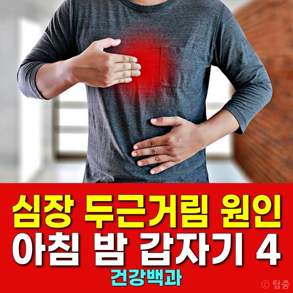 아침 두근거림 심장 밤에 두근거림