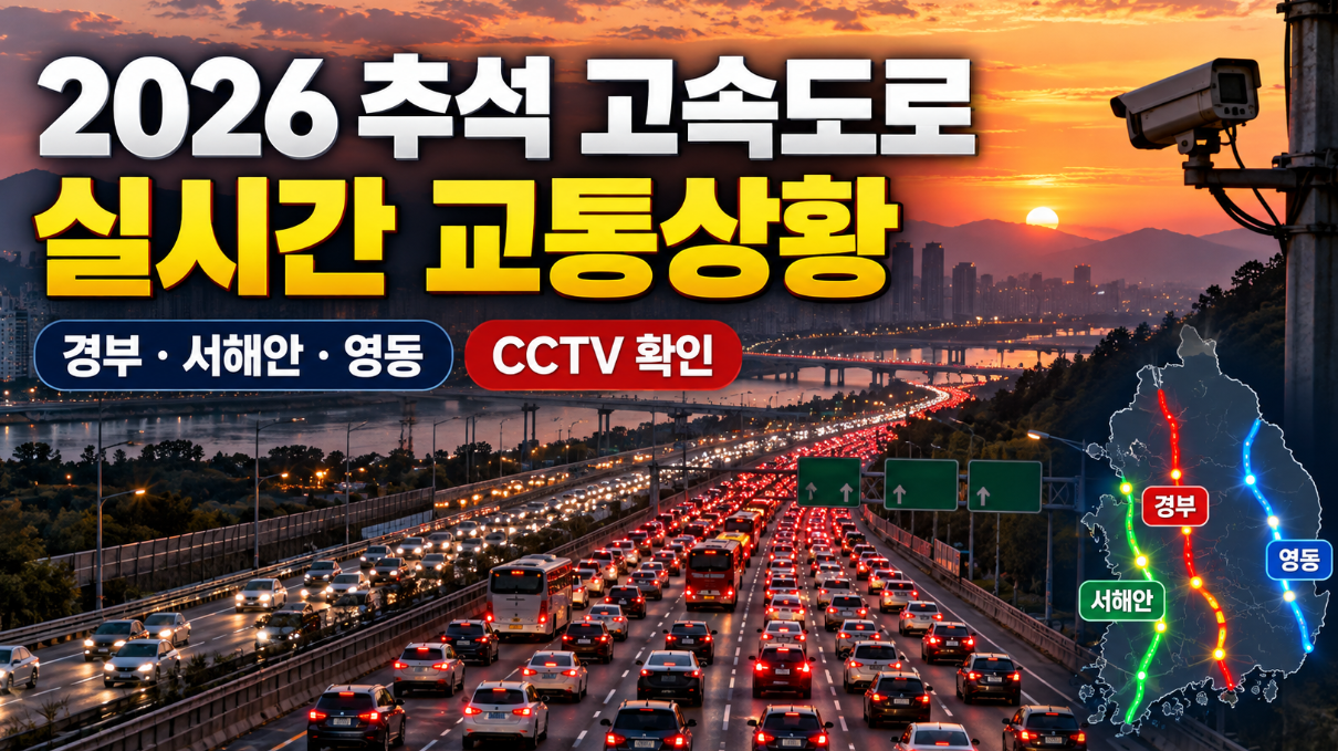 고속도로 교통상황|CCTV 실시간 정체 확인·경부·서해안·영동