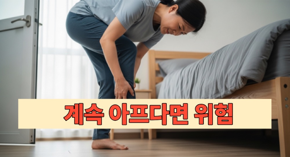아침 첫발 통증 멈춤