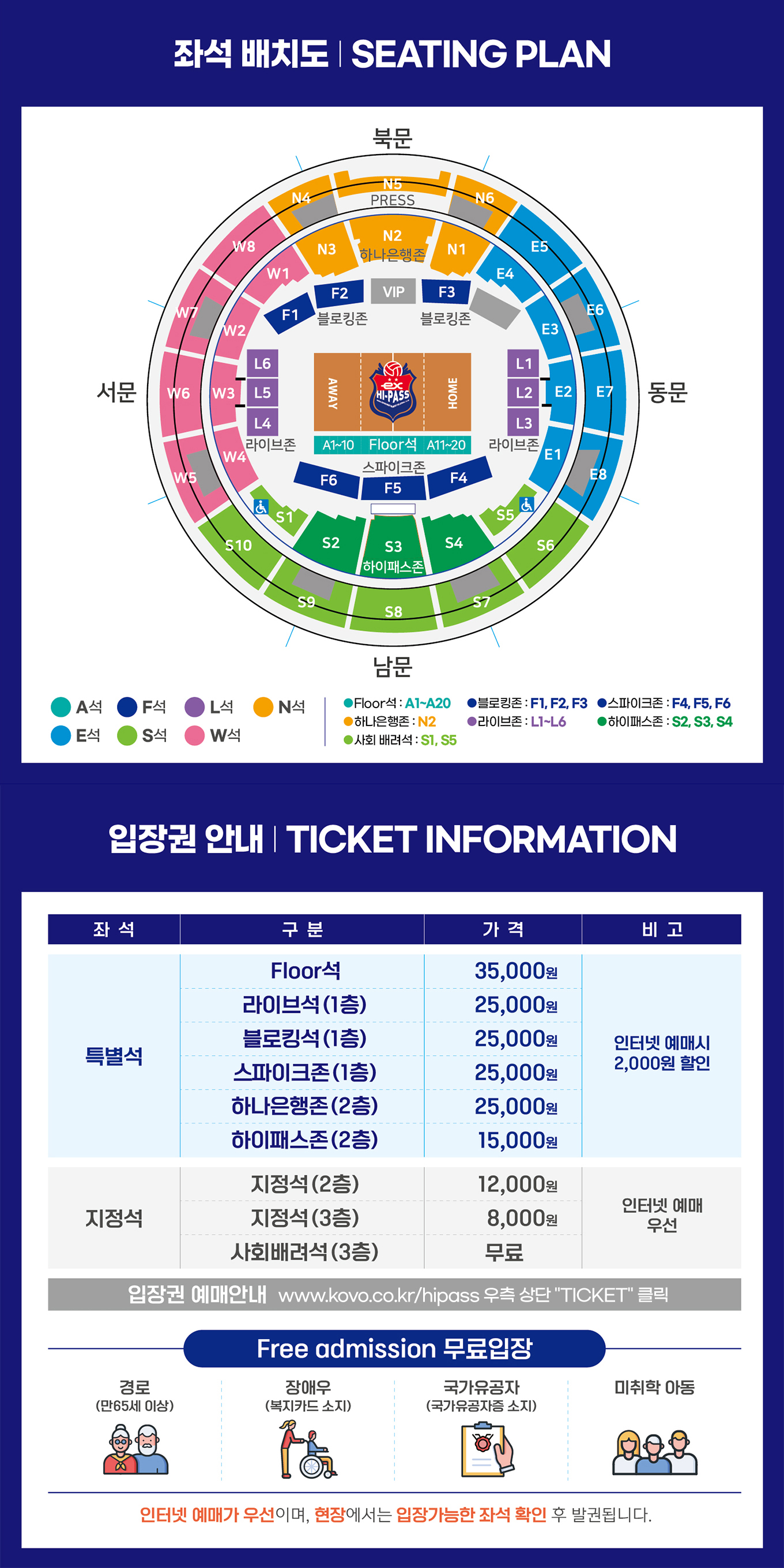도로공사 김천체육관 티켓 가격 좌석 배치