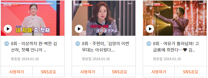 현역가왕 공식홈페이지 다시보기