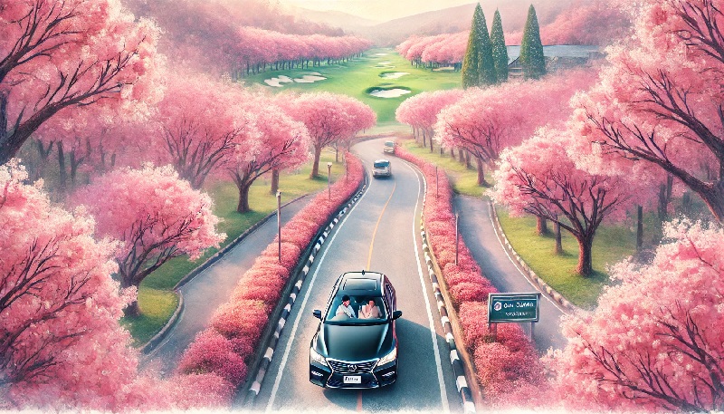 경기도 골프장 벚꽃길 드라이브