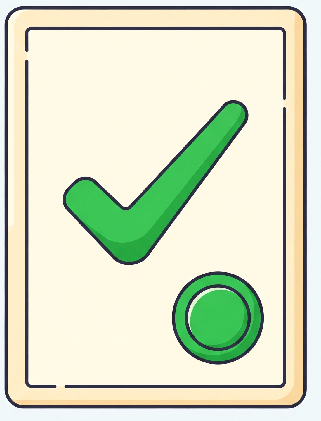 깨끗한 등기부등본 서류에 확인 도장을 찍는 모습