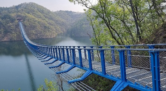 충북 진천군 초평면 초평호 미르309 출렁다리
