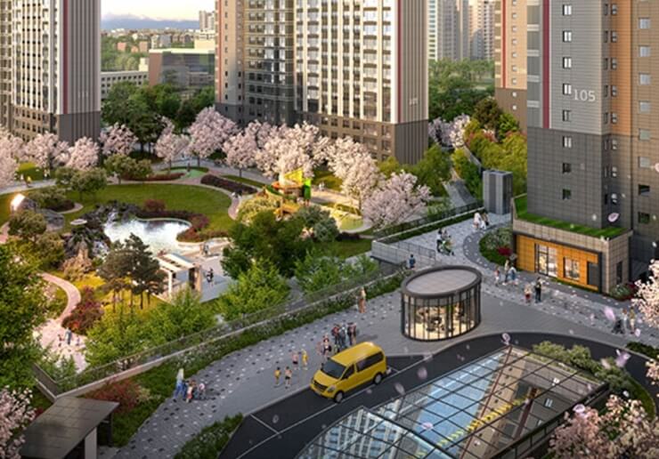 천안 롯데캐슬 더 청당 조경 설계