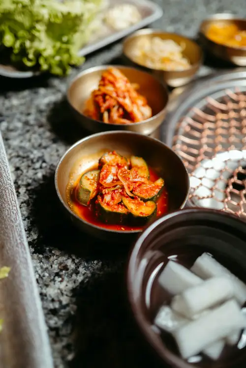 Korean hospitality and free banchan side dishes