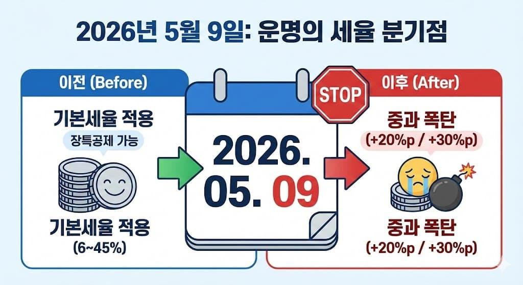 2026 다주택자 매도 시점ㅣ중과 유예 종료 전 필승 전략