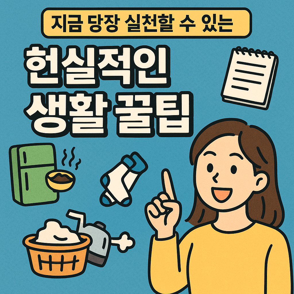 지금 당장 실천할 수 있는 현실적인 생활 꿀팁