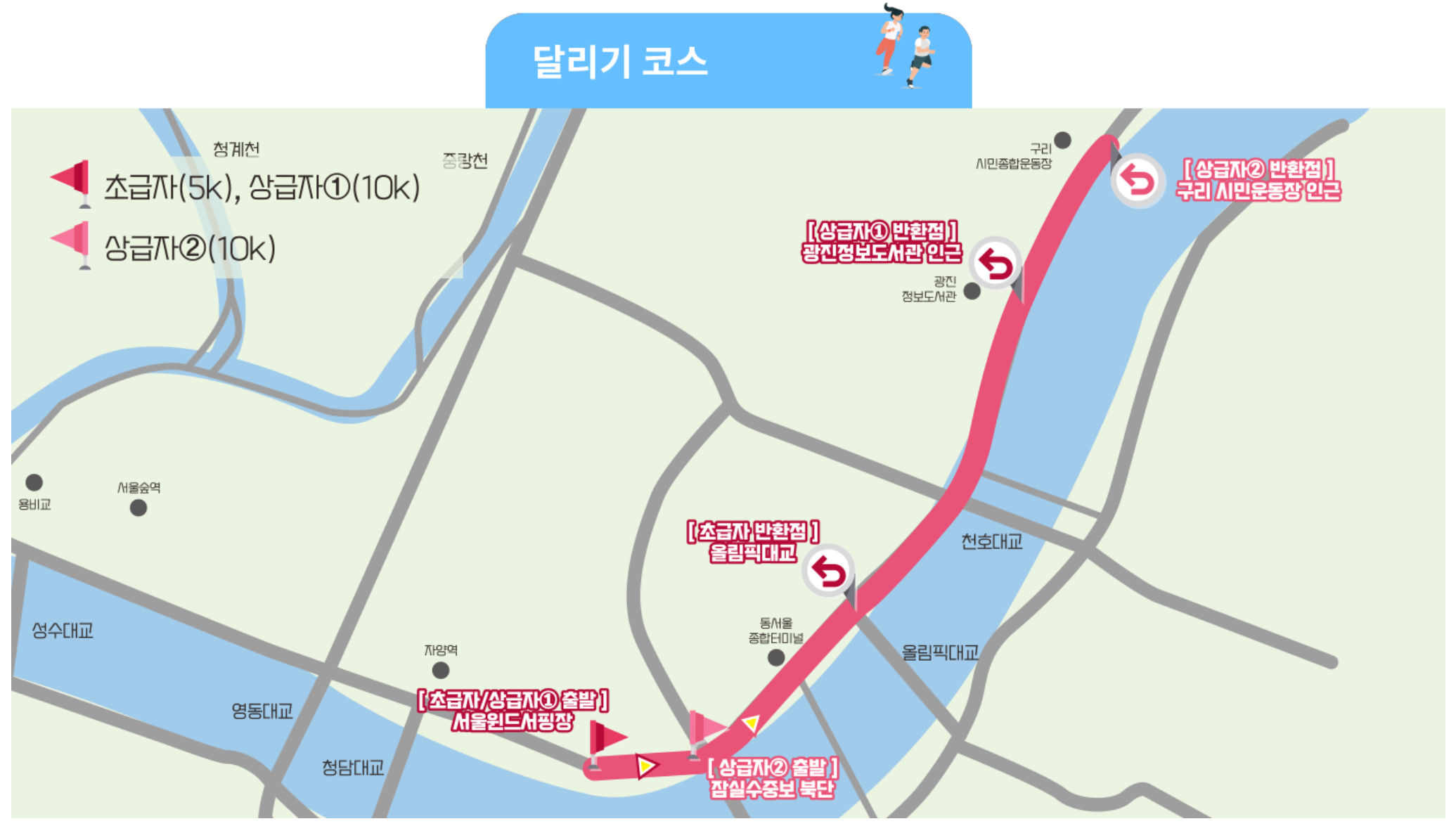 달리기 코스 이미지