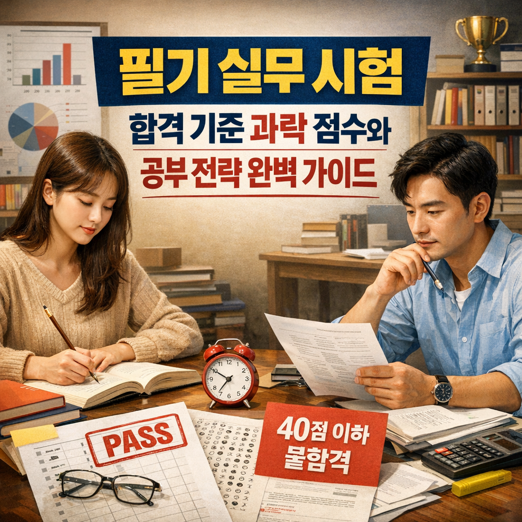 필기 실무 시험 합격 기준 과락 점수와 공부 전략 완벽 가이드