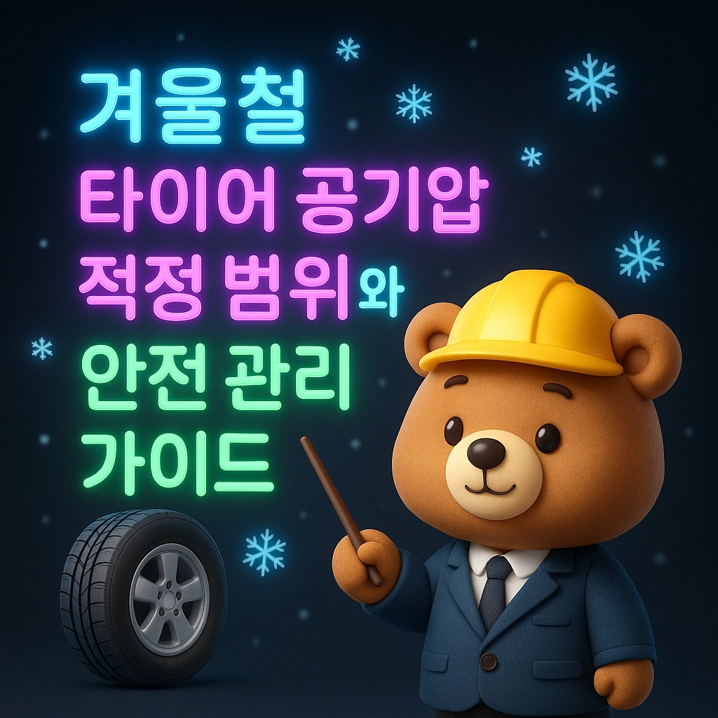 겨울철 타이어 공기압 적정 범위와 안전 관리 가이드
