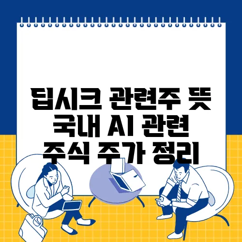 딥시크 관련주 뜻 국내 AI 관련 주식 주가 정리