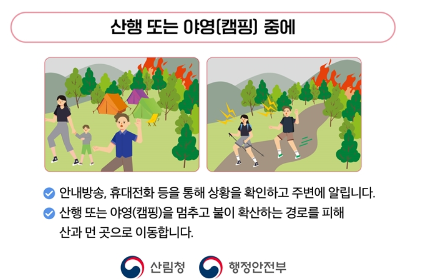 산불 대피요령