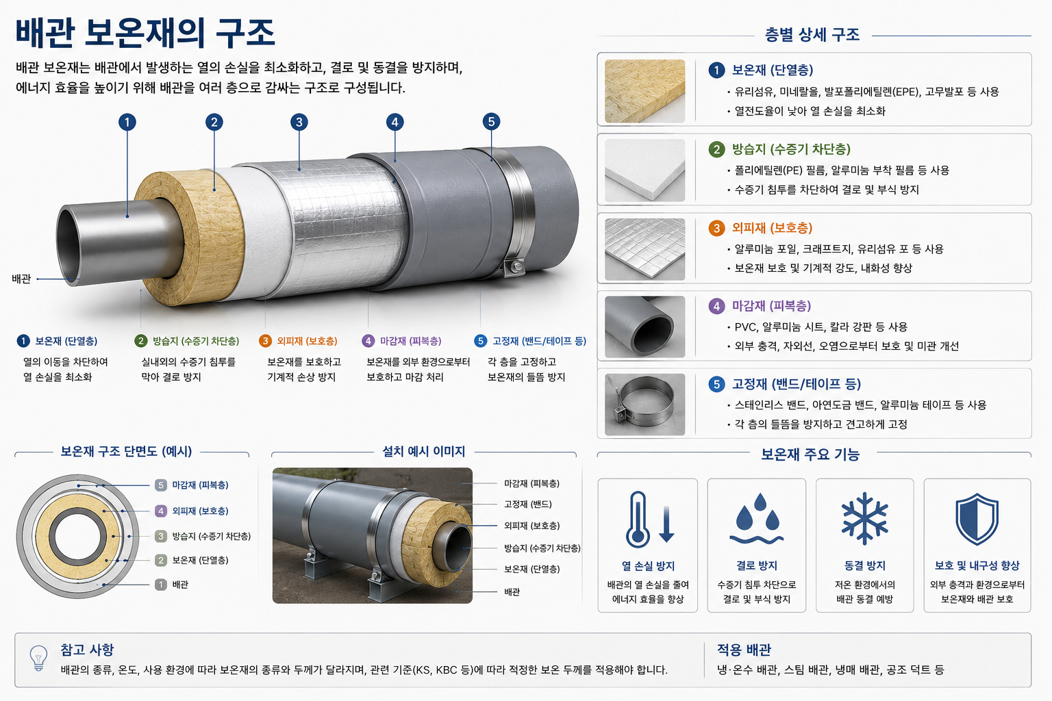배관 보온재의 구조