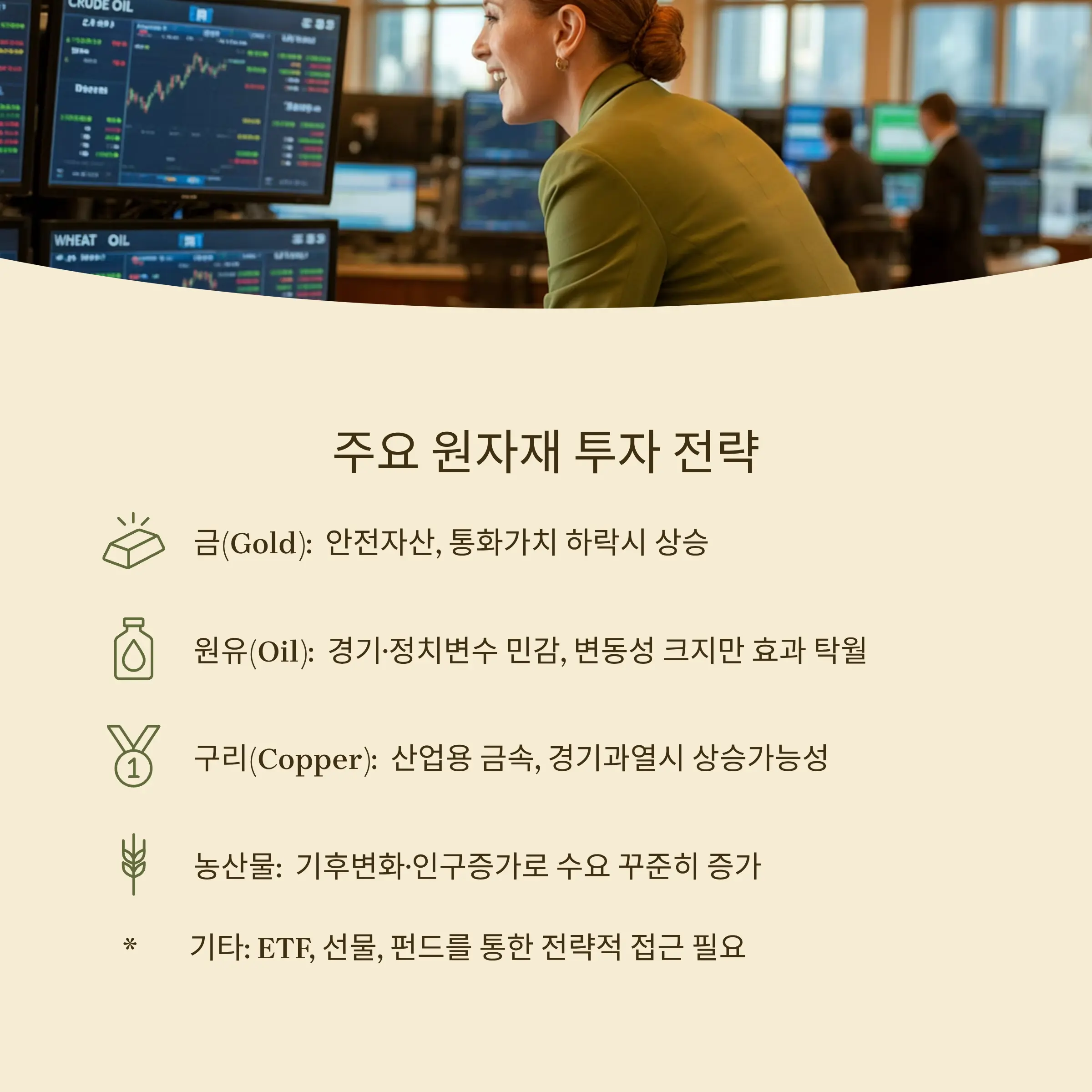 원자재 투자 전략과 주요 자산