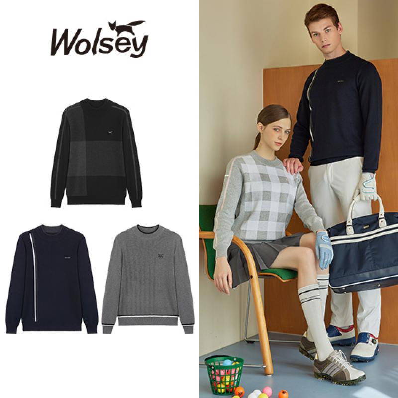 울시 남성 울 블랜디드 골프 니트 3종