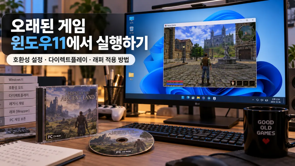 윈도우11에서 오래된 PC 게임을 실행하는 방법과 구형 게임 호환성 설정 안내