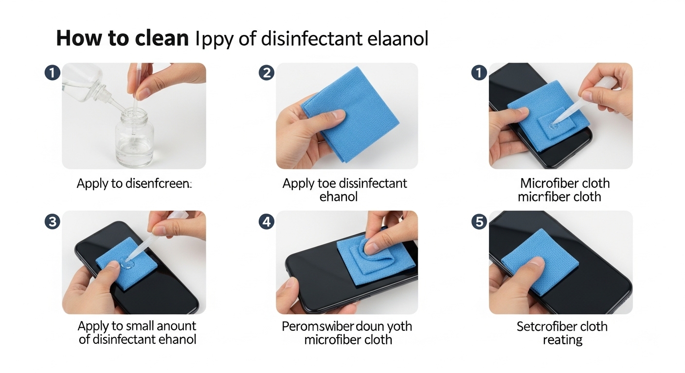 극세사 천에 소독용 에탄올을 소량 묻혀주세요