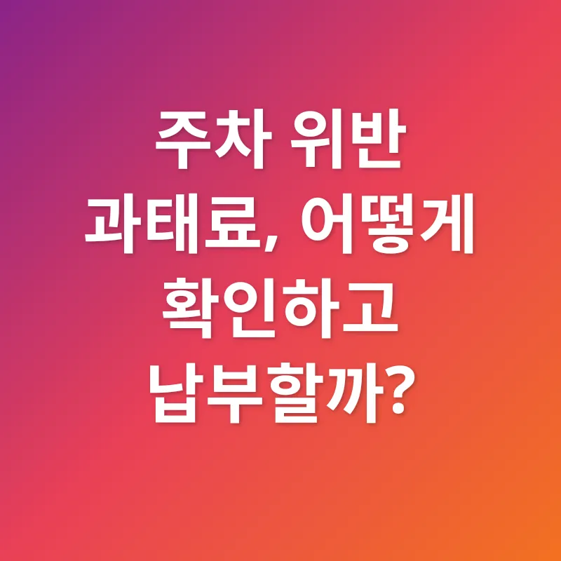 주정차 위반 과태료_2