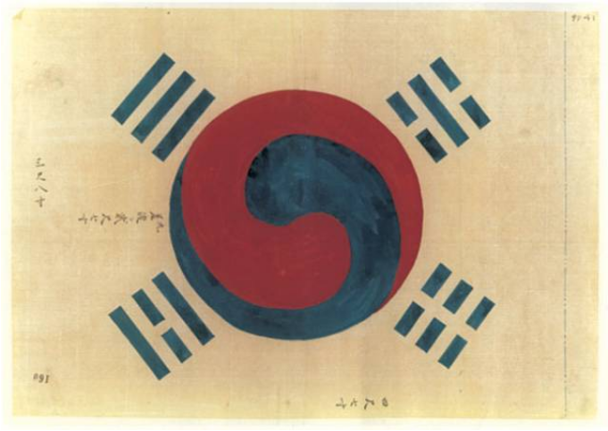 박영효가 제작한 최초의 태극기