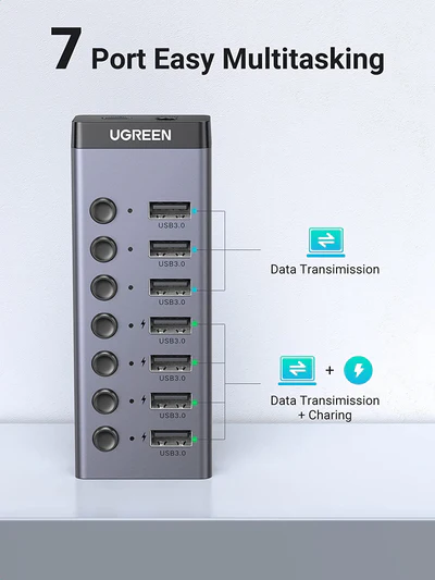 UGREEN 7-Port Powered USB 3.0 Hub