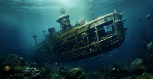 심해에-가라앉은-타이태닉호