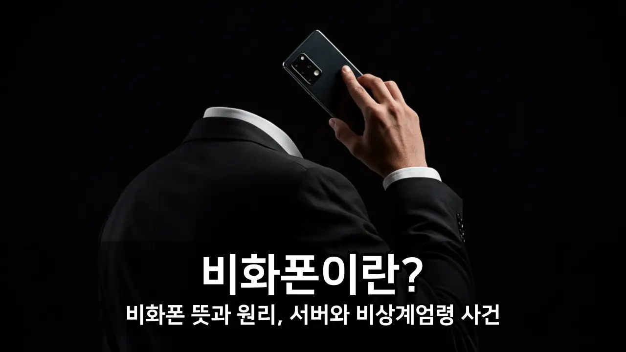 비화폰이란? - 비화폰 뜻과 원리, 서버와 비상계엄령 사건
