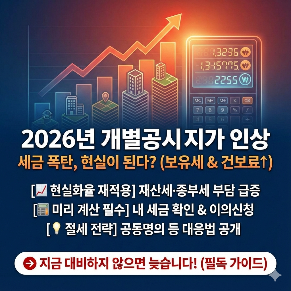 2026년 개별공시지가 인상 세금 변화와 대응 가이드