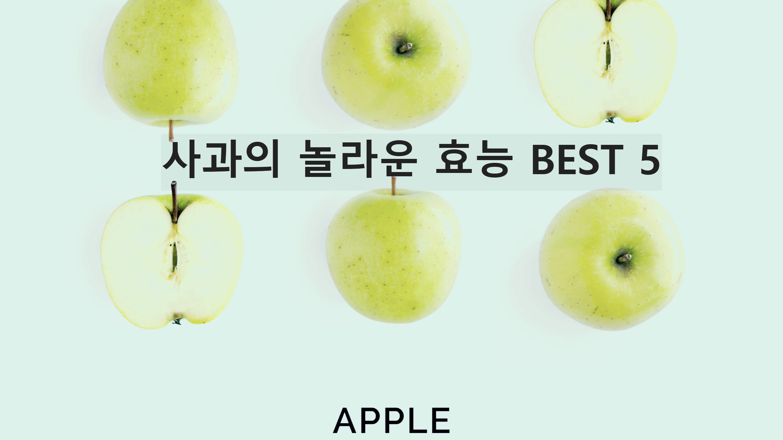 사과의 효능