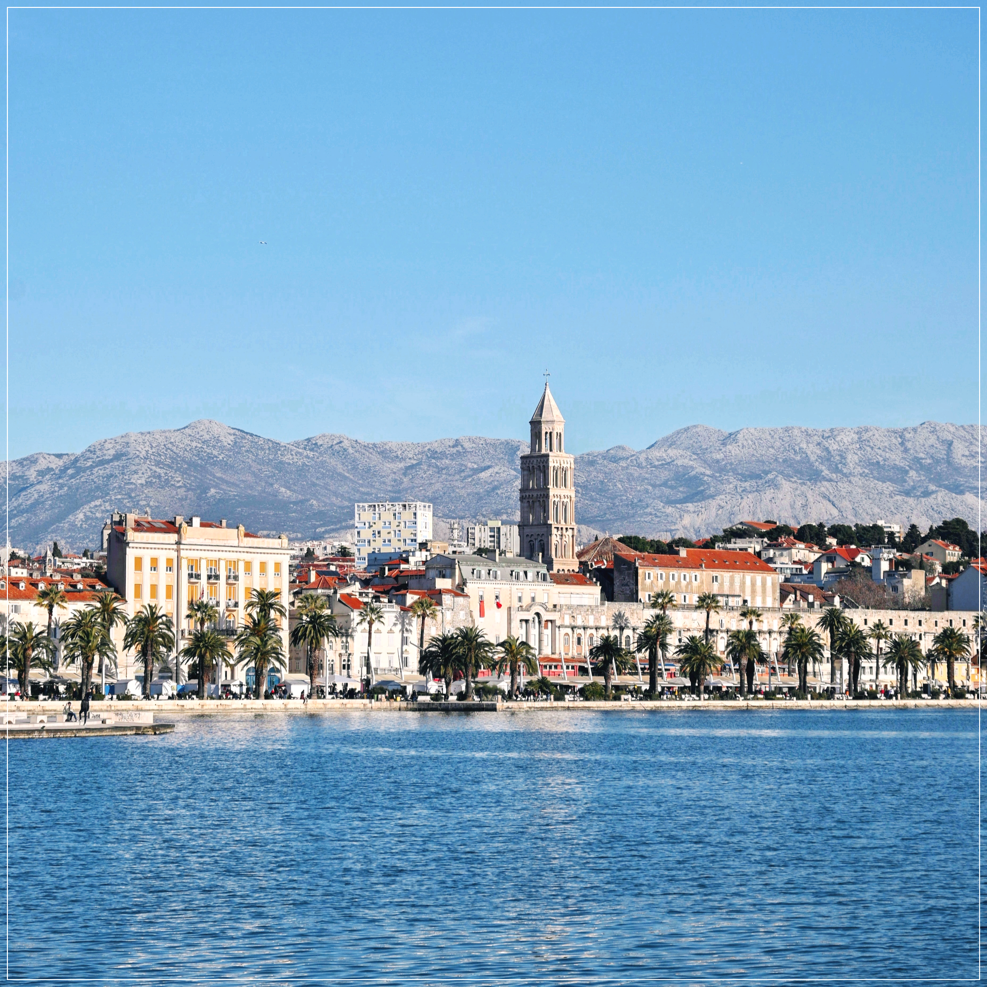 아드리아 해의 아름다운 풍경과 멋진 건물들