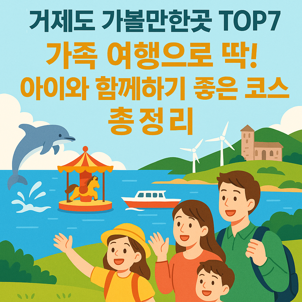 거제도 가족 여행 추천!