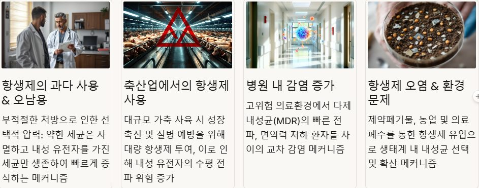 항생제 내성의 원인