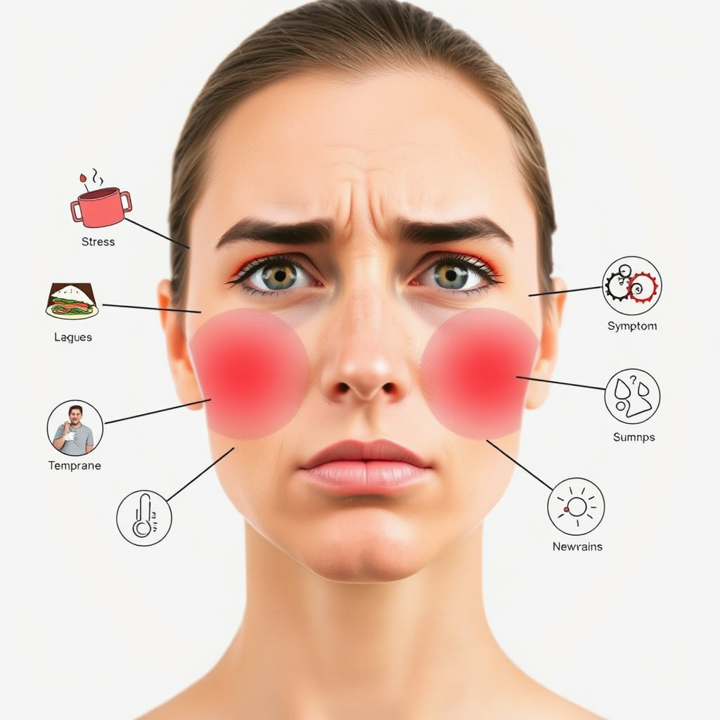 안면홍조의 원인과 증상