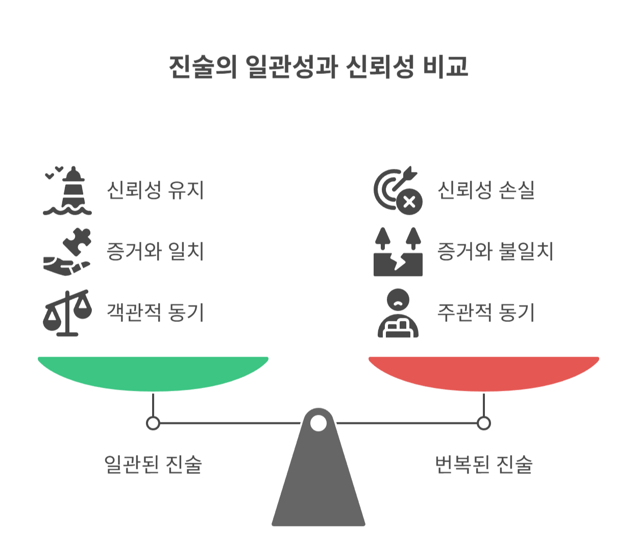 진술 번복의 유형과 법적 문제점은?